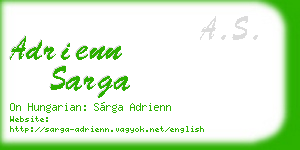 adrienn sarga business card